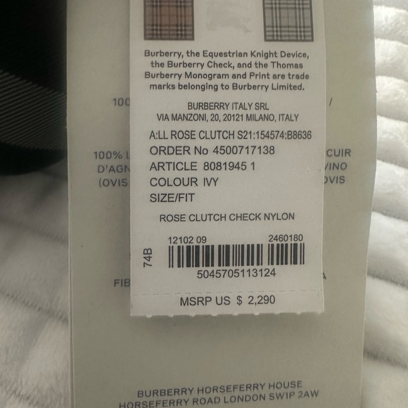 Burberry Rose Clutch - Picture 4 of 7